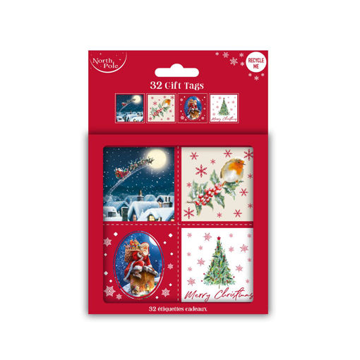 Picture of CHRISTMAS TRADITIONAL GIFT TAGS 32 PACK